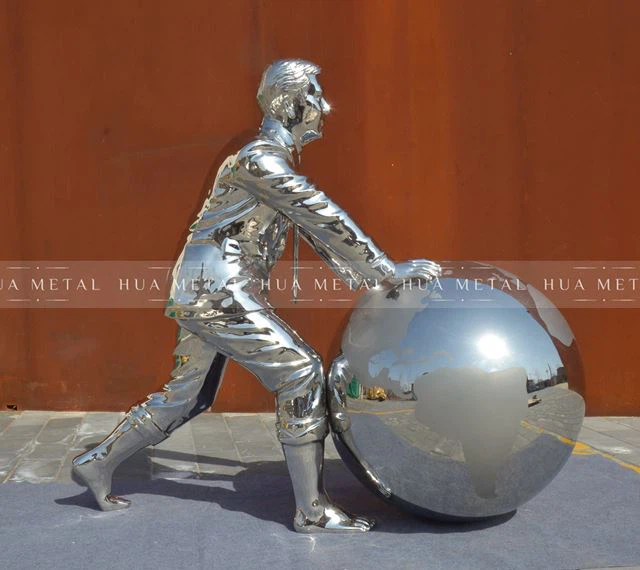 รูปปั้นสแตนเลสหล่อ