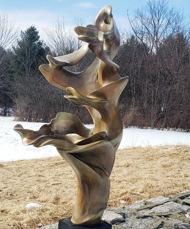 Bronze cast abstract statue-Davonte