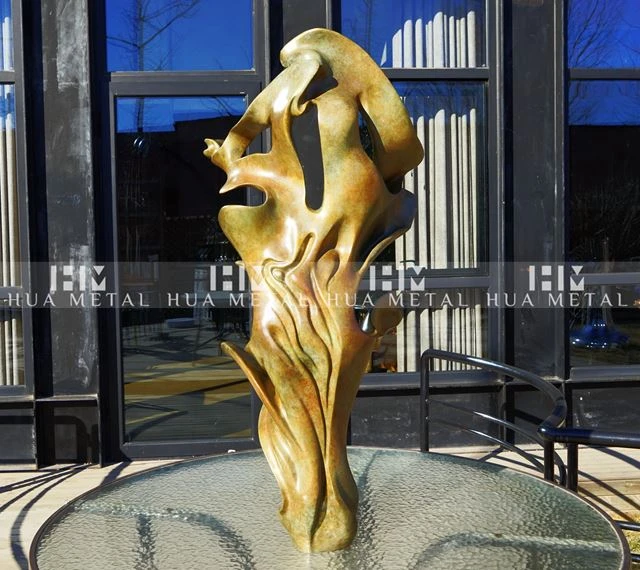 Bronze cast abstract sculpture-Davonte